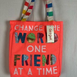 Cat and jack tote bag